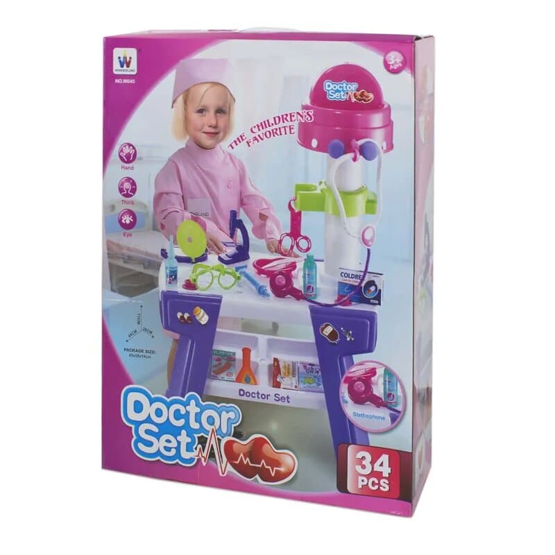 Best Luck Dečiji set za igru Doktor - Ambulanta sa priborom, 34 dela