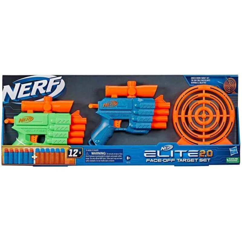 Nerf Elite 2.0 Face Off Target Set – blaster sa metom i 12 strelica
