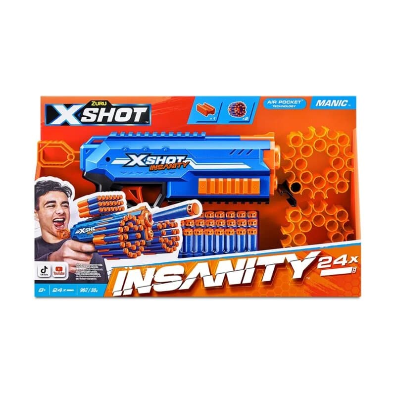 X-Shot Insanity Series Maniac Pištolj na strelice