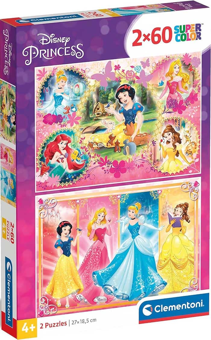 Puzle slagalice 2x60 delova Disney Princess Clementoni 07133