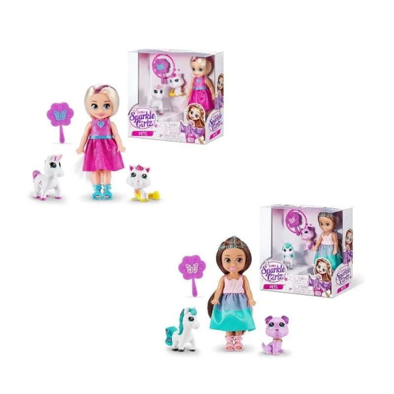 Sparkle Girlz Lutkica sa Ljubimcem Jednorogom i Setom za Frizuru