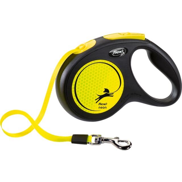 Povodac za pse do 15kg Flexi Neon 5m yellow TRIXIE 209311