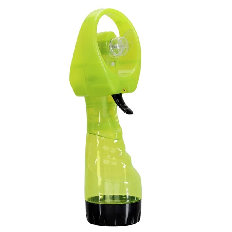 Ventilator sa prskalicom na baterije zeleni