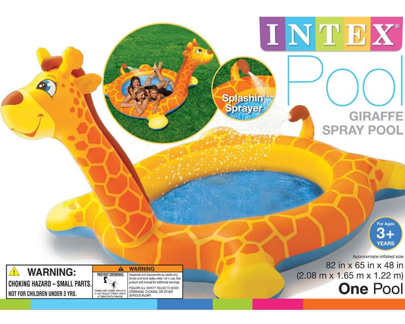 Intex Bazen Za Bebe Sa Prskalicom Žirafa