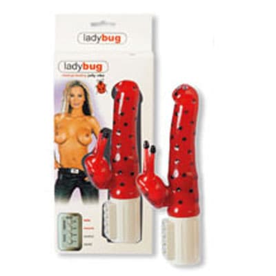 Lady Bug rotacioni vibrator sa klitoralnim stimulatorom