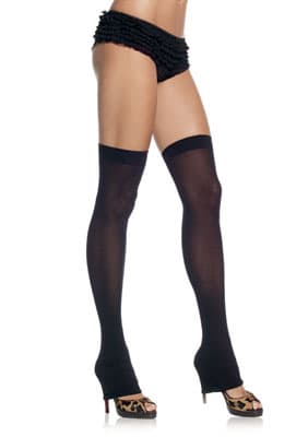 Crne samostojeće čarape-grejaci za noge 7089