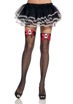 Mrežaste samostojeće čarape 9083