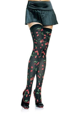 Čarape sa printom trešnjica 