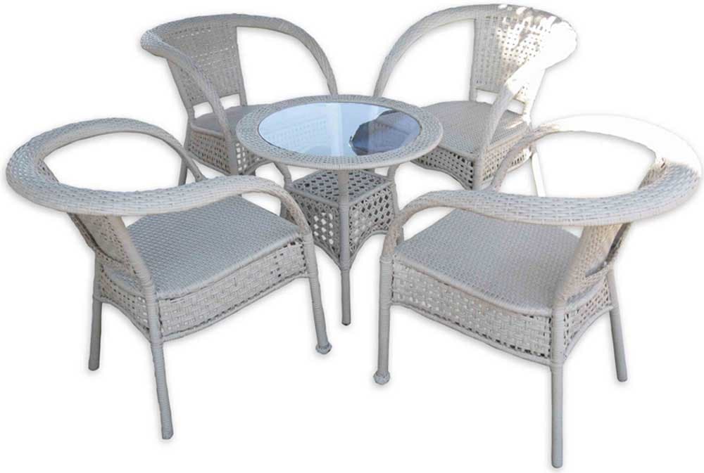 Garnitura Od Belog PE Ratana - Atina W