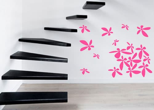 Zidni tatoo Flower Power U01B 120x90cm D72D6D