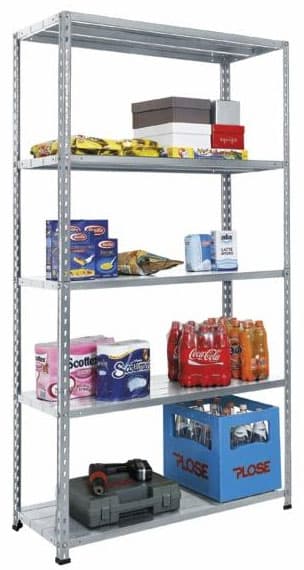 Metalni regal sa policama 188x100x40 cm