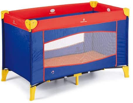 Plebani Prenosivi Krevetac Travel Blu/Rosso 051-R  