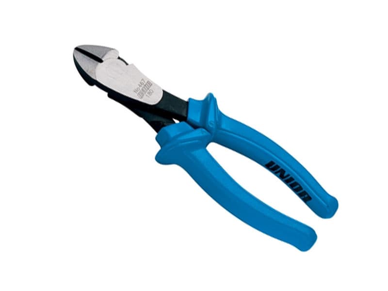 UNIOR Klešta štip bočna plastična ručka, fosfatirana, 180 mm, art. 467