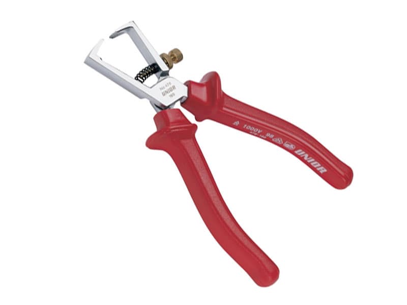 UNIOR Klešta za skidanje izolacije, obična, hromirana, 160/0.6-10 mm, PVC drška art. 478VDE