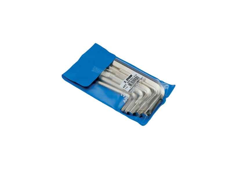 UNIOR Ključevi imbus u garnituri - 3-14mm, niklovani, 8 del. 220/3PB 718207 601059