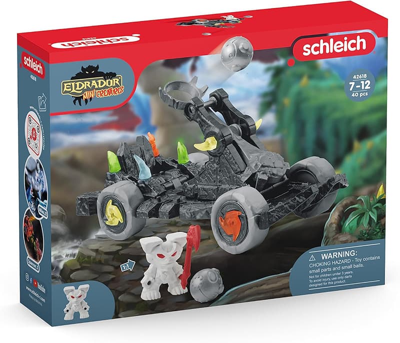 Schleich® Eldrador figurice - Katapult sa mini čudovištem 42618