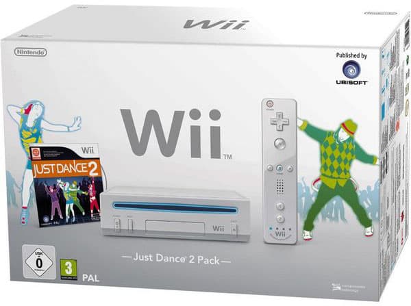 Nintendo Wii konzola - Just Dance 2 Komplet