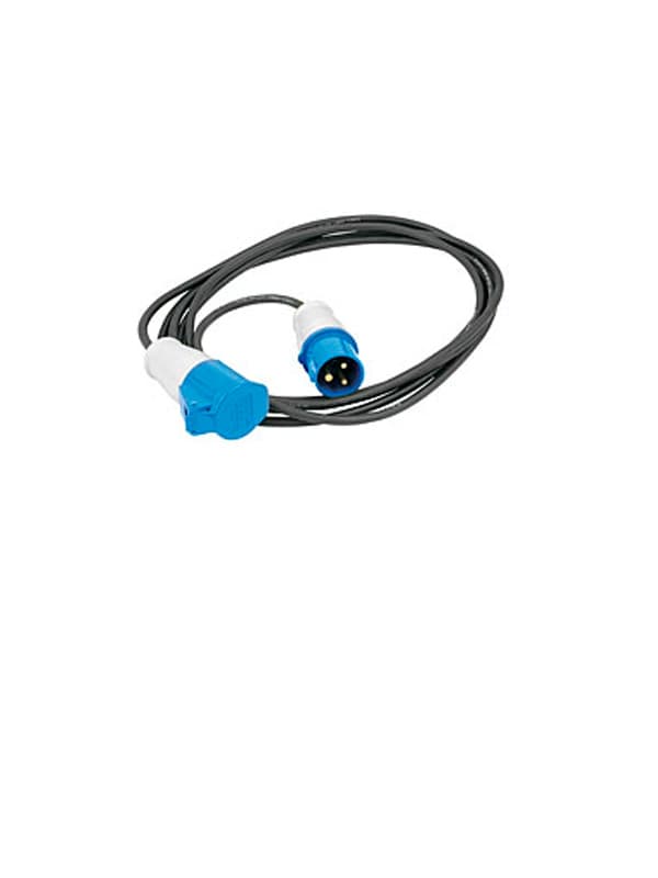 Produžni kabl s utikačem i natikačem CEE 250V H05VV-F, 10 m, crni