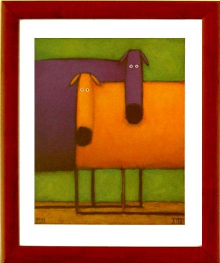 Purple and orange dog - Daniel Patrick Kessler - 1109 - 40/50 E3 EP WG