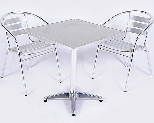 Aluminijumska Baštenska Garnitura 2 Stolice i Stočić