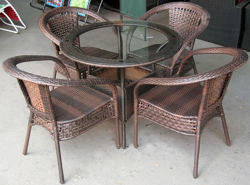 Garnitura od Wicker-a Positivo  - 4 stolice + sto