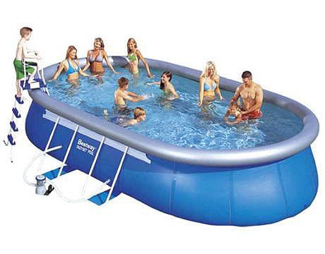 BestWay Ovalni Bazen sa metalnim okvirom 610 x 366 x 122 cm