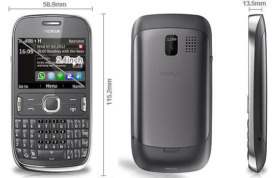 Mobilni telefon Smartphone Nokia 302 Asha Grey