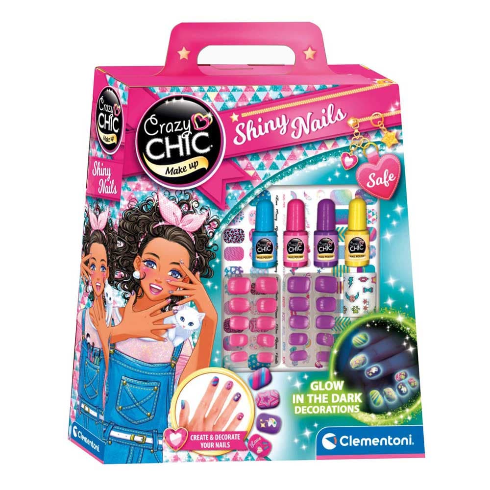 Clementoni Crazy Chic Set za nokte Glow in the dark CL18689