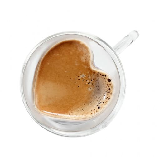 Staklena šolja Srce 180ml