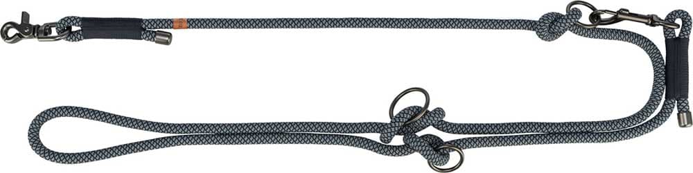 Povodac za pse podesivi Soft Rope black/grey Trixie 1984101