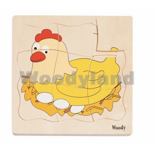 WoodyLand Drveni puzzle Koka 90073