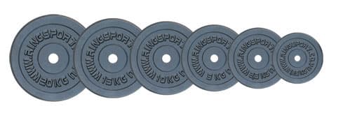 Tegovi 2x5kg crni standardni liveni - RX PLO1-5