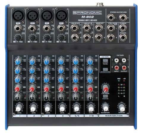 Pronomic M802 - Mikseta sa 4 mono i 2 stereo kanala