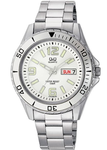 Q&Q Ručni Muški Sat Sa Čeličnom Narukvicom A172-204Y
