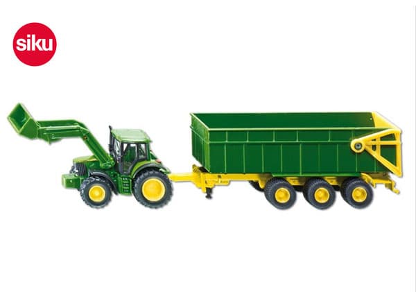 Siku Traktor - utovarivač i prikolica 1843