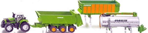 Siku Traktor Deutz sa setom prikolica Joskin 1848