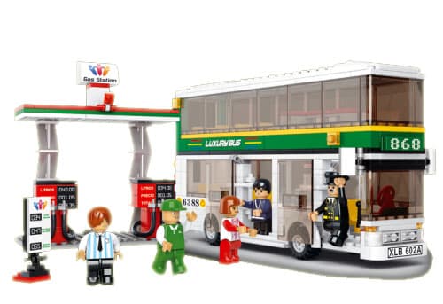 Sluban Kocke Dvospratni Autobus 235 kom 6270330