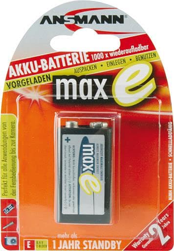 Ansmann Punjiva Baterija 8.4V E-blok 6F22 200mAh 5035363