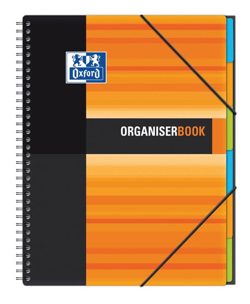 Sveska Oxford Student Organiserbook 244x310mm kvadratići 06XS3 Orange