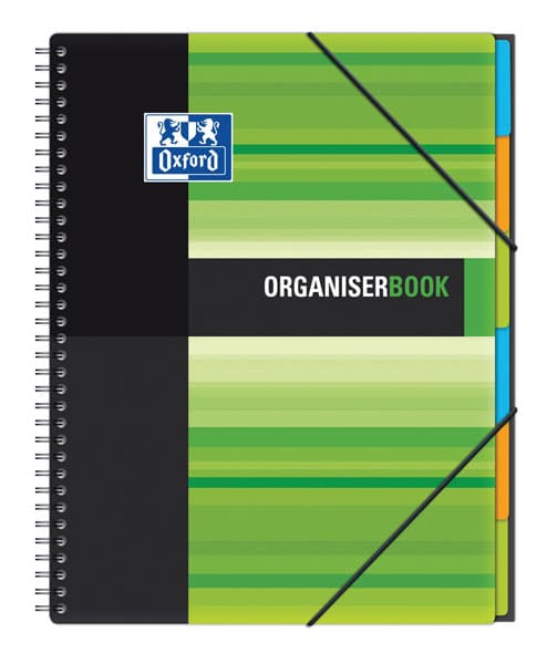 Sveska Oxford Student Organiserbook 244x310mm kvadratići 06XS3 Green