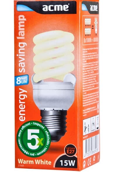 Acme Štedljiva sijalica Full Spiral E27 15W 8000h 14ESFS15WE27
