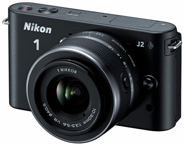 Nikon 1 digitalni fotoaparat sa zamenljivim objektivima J2 Crni set sa objektivima 10-30mm i 30-110mm 16977