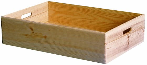 Plitka Kutija Od Drveta Za Odlaganje Stvari