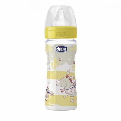 Chicco plastična flašica sa silikonskom cuclom Well-Being 250ml  2m+  00070704000080