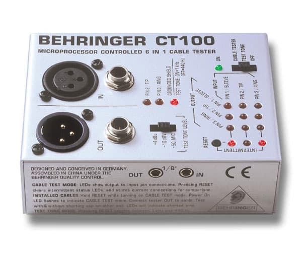 Behringer Tester Kablova Za Muzičare CT100