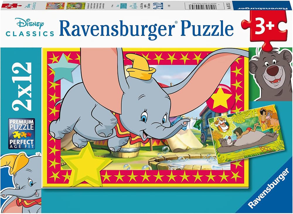 Ravensburger Puzzle slagalice 2x12 delova Zov Disney avanture 05575