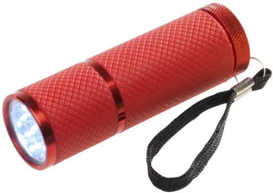 Baterijska lampa NEONA sa 9 LED dioda crvena