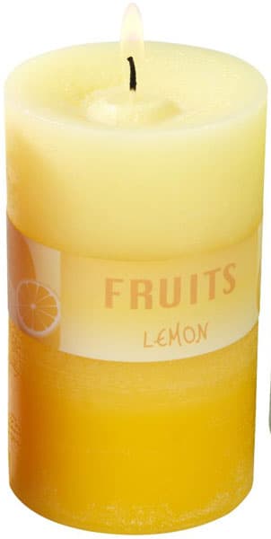 Mirišljava sveća Ø6xV10cm limun
