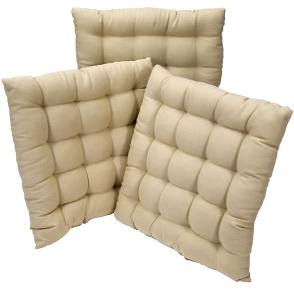 Jastuk za stolice 38x38x5cm krem 4 komada