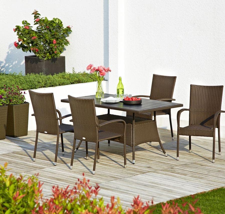 Garnitura za Kafiće i Dvorište od Petana Luxor - 4 Stolice + Sto